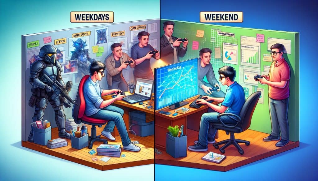 Kako se igranje razlikuje između vikenda i radnih dana Kako se igranje razlikuje između vikenda i radnih dana