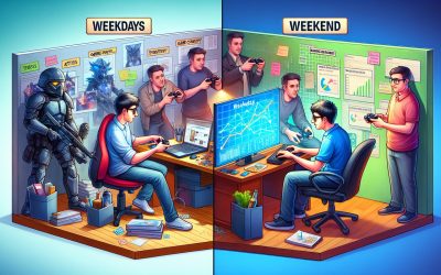 Kako se igranje razlikuje između vikenda i radnih dana